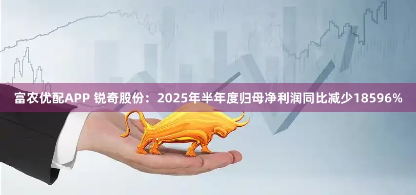 富农优配APP 锐奇股份:2025年半年度归母净利润同比减少18596%